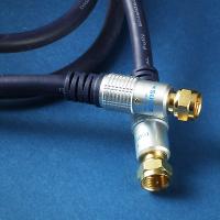 High quality F-type plug to F-type plug cable