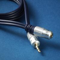 High quality 3.5 stereo male plug to 3.5 stereo female plug cable