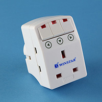 3 Ways Power Adaptor with Indvidual Switches