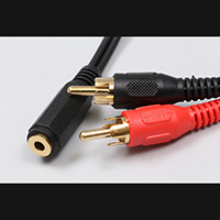 High Quality 3.5 Stereo Female Plug to 2x RCA Plug Cable