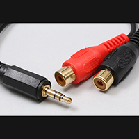 High Quality 3.5 Stereo Plug to 2x RCA Female Plug Cable