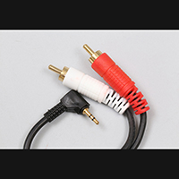 High Quality 2.5 Stereo Plug to 2x RCA Plug Cable